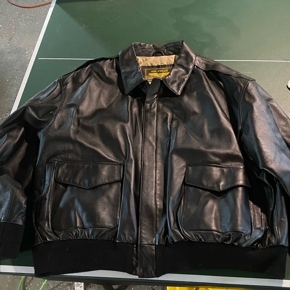 Vintage Air Force Landing Leathers bomber jacket size 4x